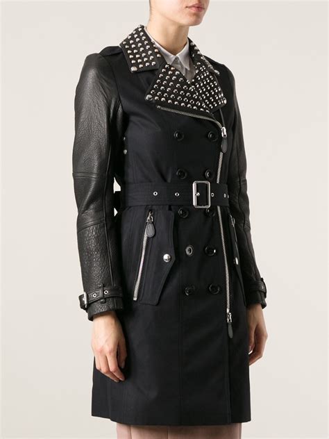 burberry studded trench coat|burberry brit trench coat women's.